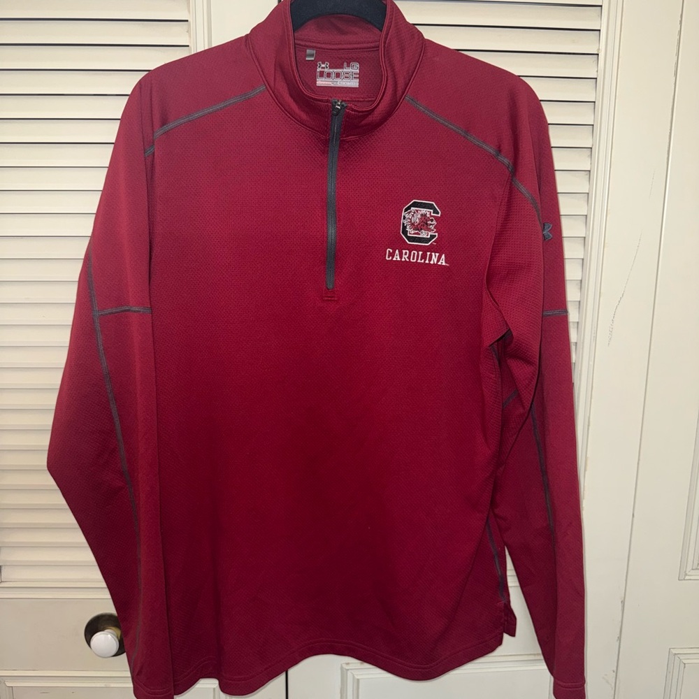 South Carolina Gamecocks Under Armour Garnet 1/4 Zip